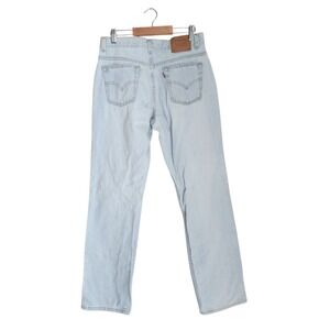 Vtg Y2k Levis 505 Jeans Womens 6 (28x31) Straight Light Wash Denim 2001 USA Made